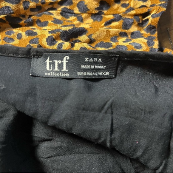 Zara Leopard Print Wrap Midi Dress Size Small Mob Wife Maximalist Animal Brunch - Picture 2 of 11